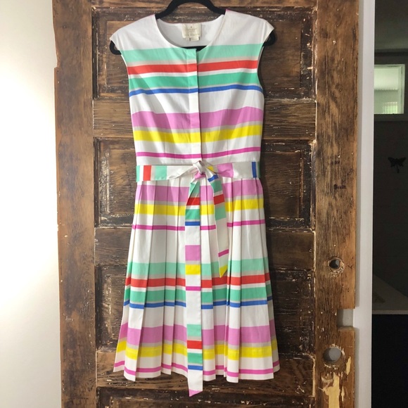 kate spade Dresses & Skirts - ♠️ Kate Spade NY Multi Cape Stripe Shirt Dress